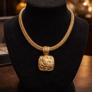 Elegant Gold Pendant Necklace by Norma Jean